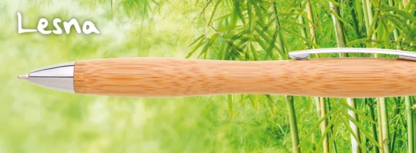1101500 LESNA Bamboo / metal ballpoint pen