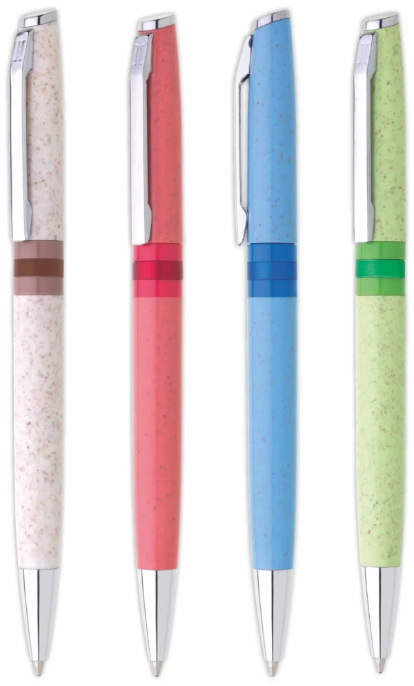 1121472 AGIO Straw/plastic ballpoint pen