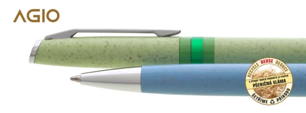 1121472_01 AGIO Straw/plastic ballpoint pen