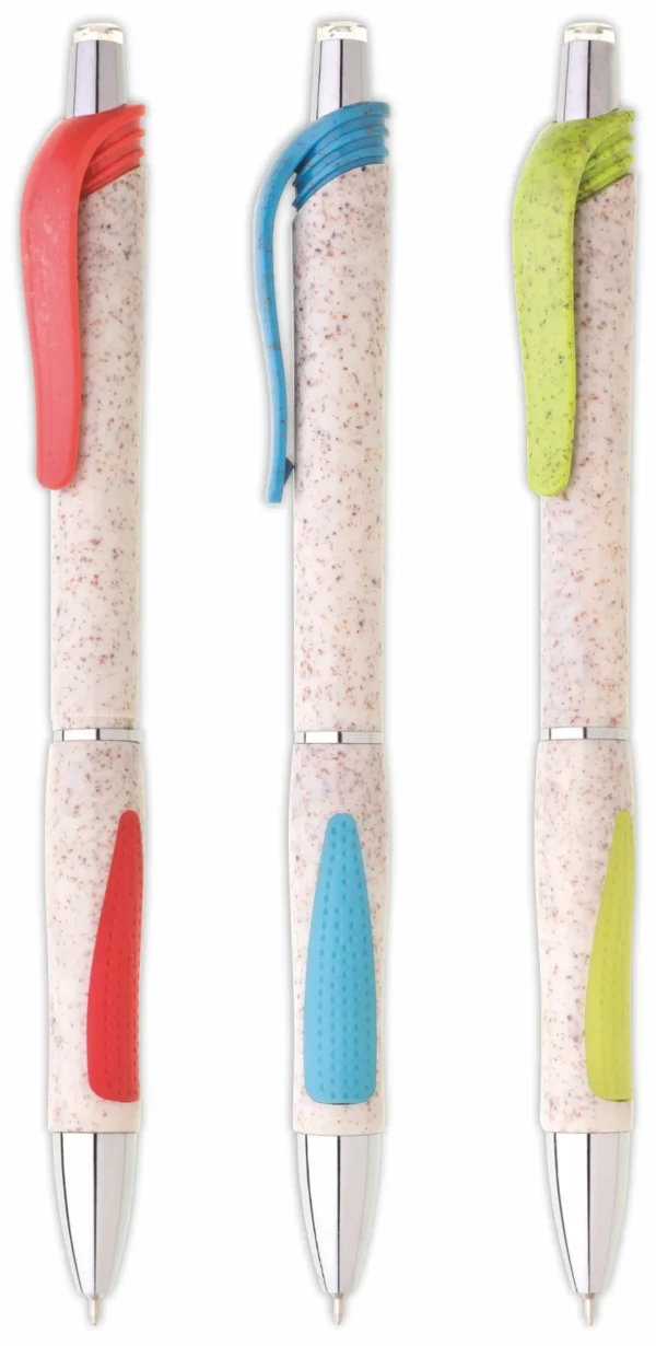 1180110 VENDI Straw/plastic ballpoint pen, 0,5 mm microtip