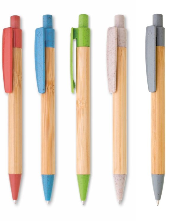 1193239 BORGO STRAW Bamboo/Straw/Plastic ballpoint pen