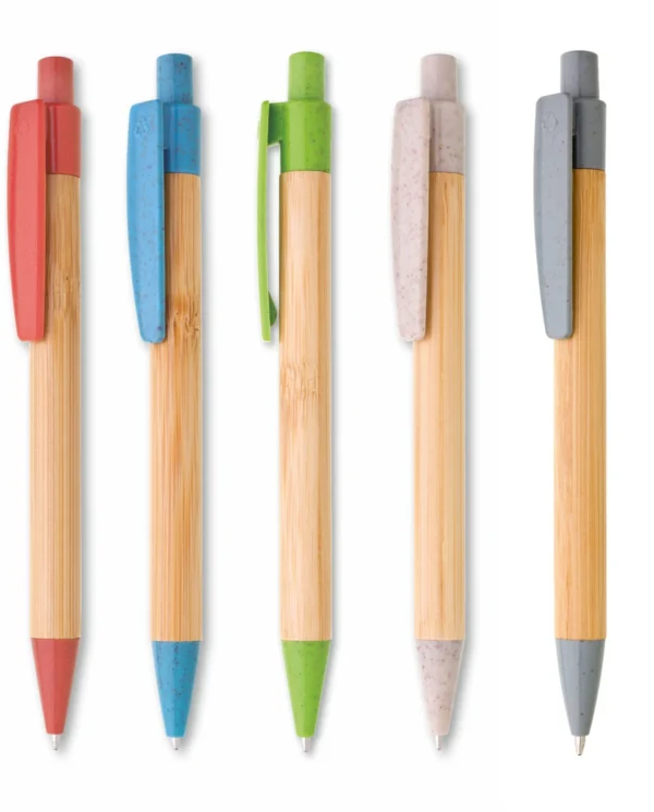 1193239 BORGO STRAW Bamboo/Straw/Plastic ballpoint pen