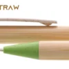 1193239_01 BORGO STRAW Bamboo/Straw/Plastic ballpoint pen