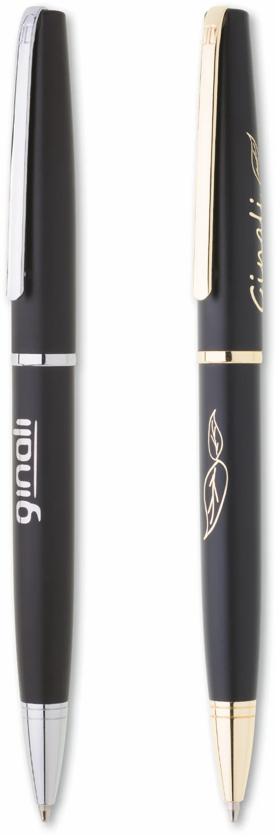 1203080laser GINALI NERO Metal ballpoint pen