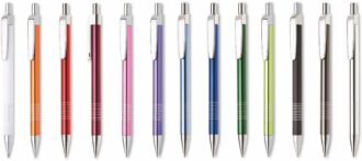1210200 LAURIA Metal ballpoint pen - mix 25pcs