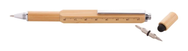 1601621-69_021 ATREZO PLUS multifunctional bamboo pencil 6-in-1 in paper packaging