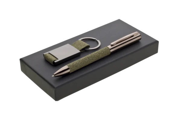 TEALA GIFT SET WITH PEN AND KEYCHAIN