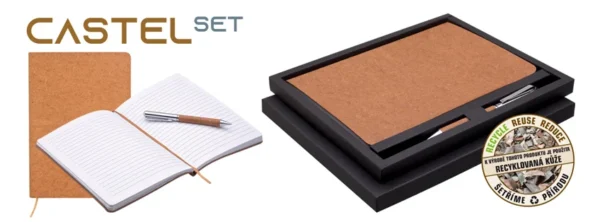 3047019_01 CASTEL Notebook with ballpoint pen in box