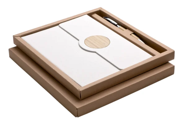 3050151-69_06 LATTE Notebook with a ballpoint pen in box