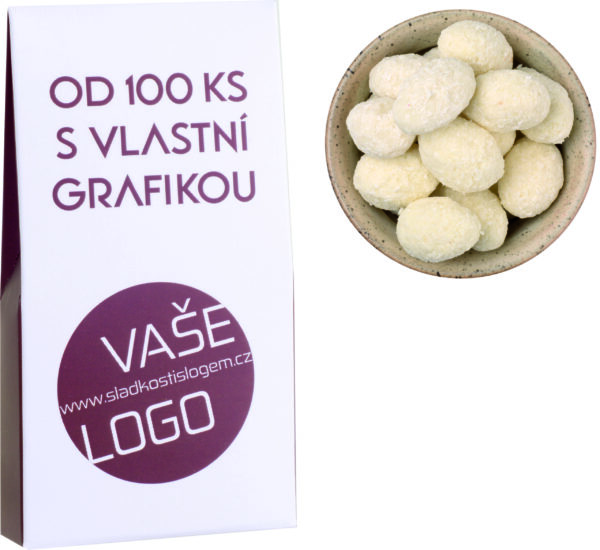 xm513011-40_06 Mandle v bílé čokoládě a kokosu 40 g